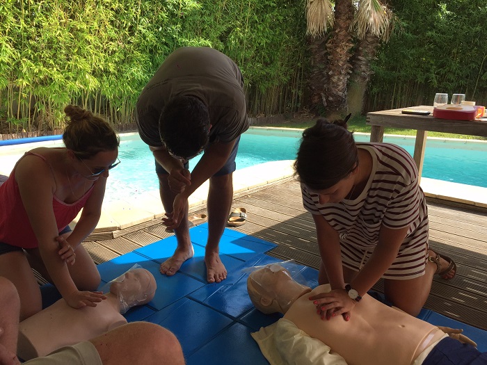 First-aid training