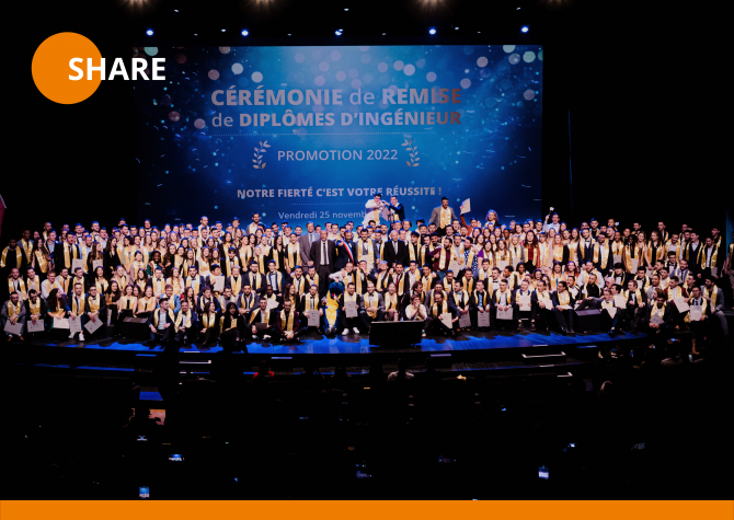 Magical evening for the 2022 Promotion of Polytech Montpellier